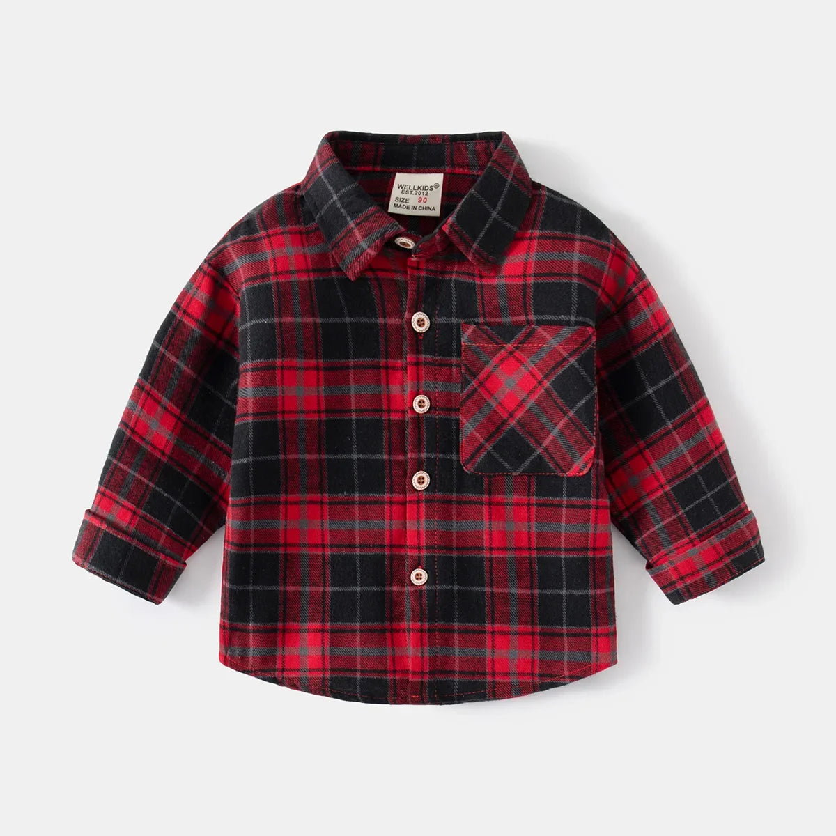 Children  Vintage Plaid Cotton Shirt