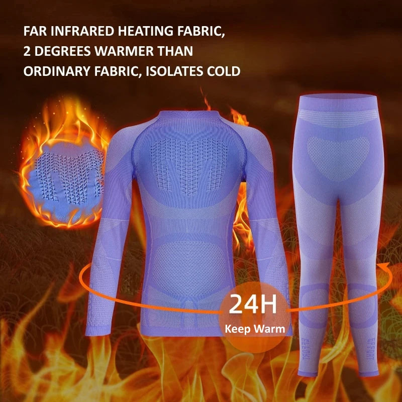 Children Winter Ski Thermal Underwear Set