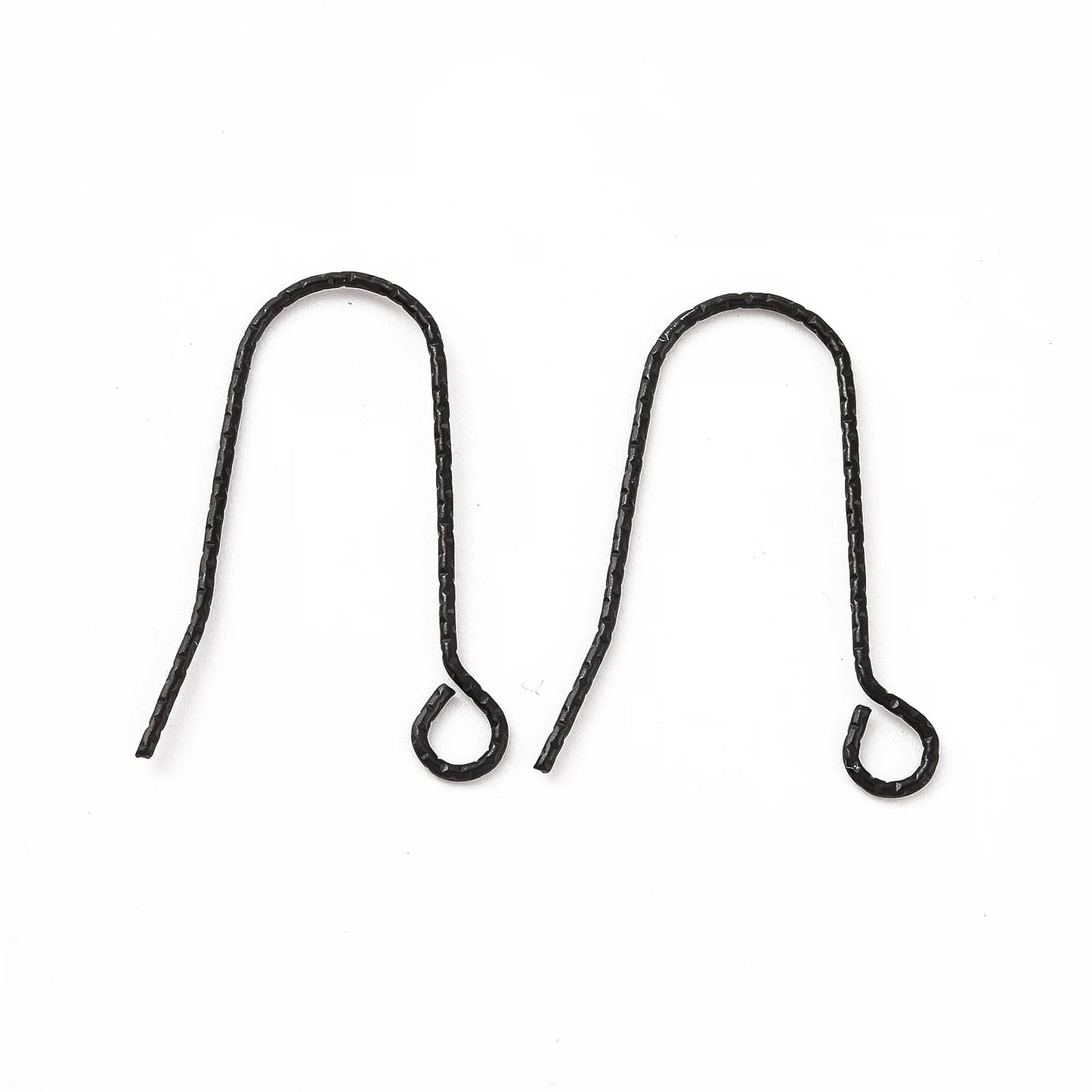 100pcs Stainless Steel Earring Hooks with Horizontal Loop