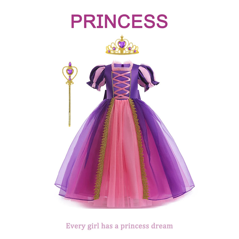 Princess Rapunzel Purple Costume Purple