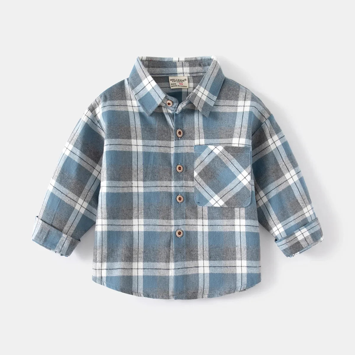 Children  Vintage Plaid Cotton Shirt