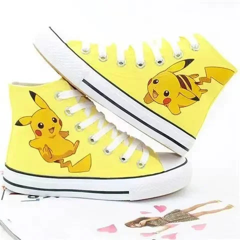 Pikachu High Top Canvas Shoes