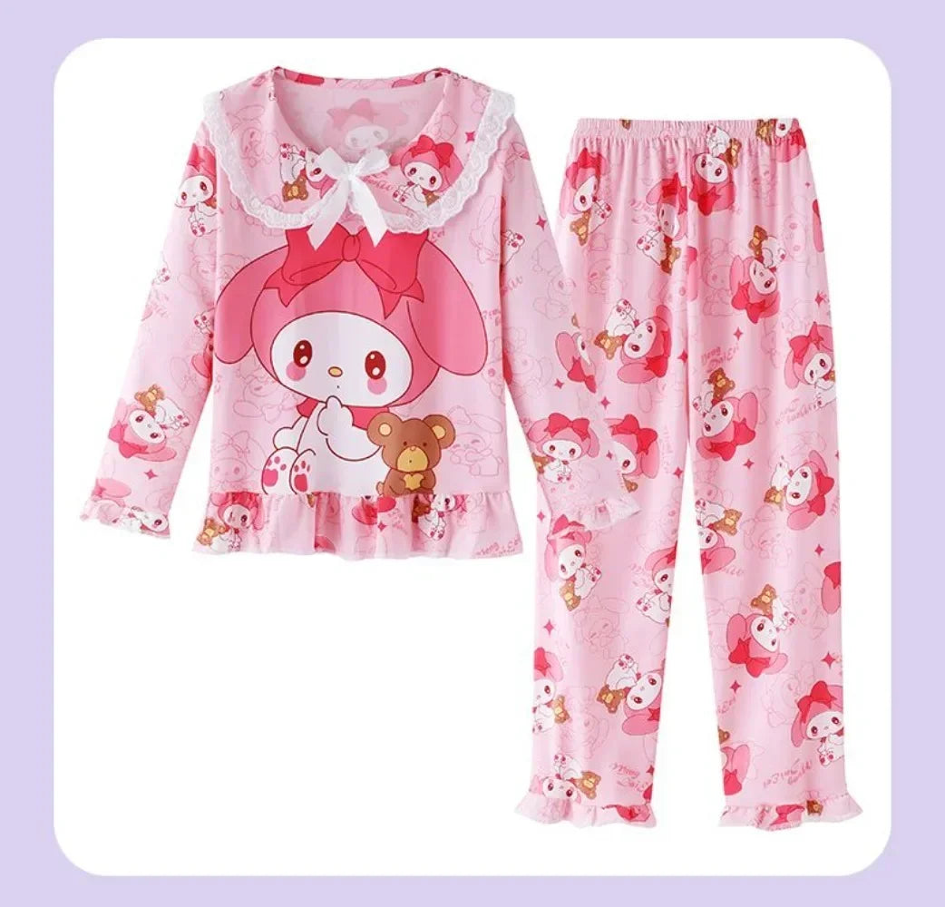 Hello Kitty Anime Sanrio Kawaii  Shirt Pants Pajamas