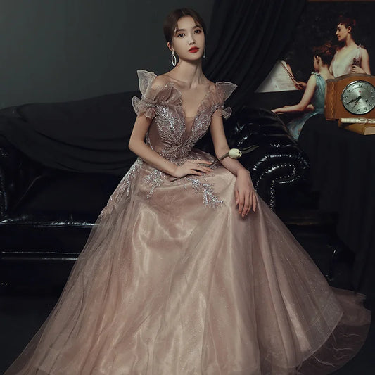 Fairy Elegant Long Mesh Dress