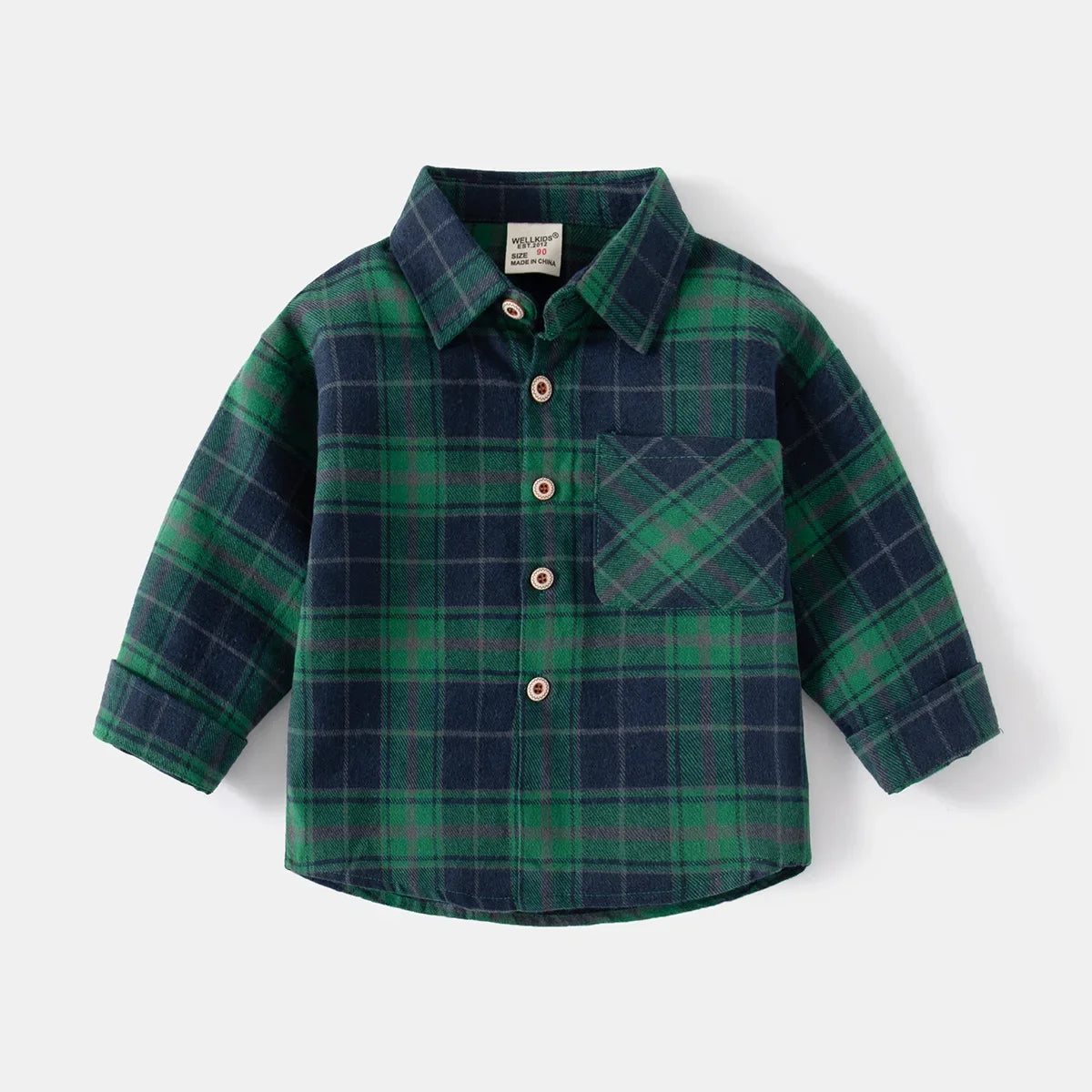 Children  Vintage Plaid Cotton Shirt